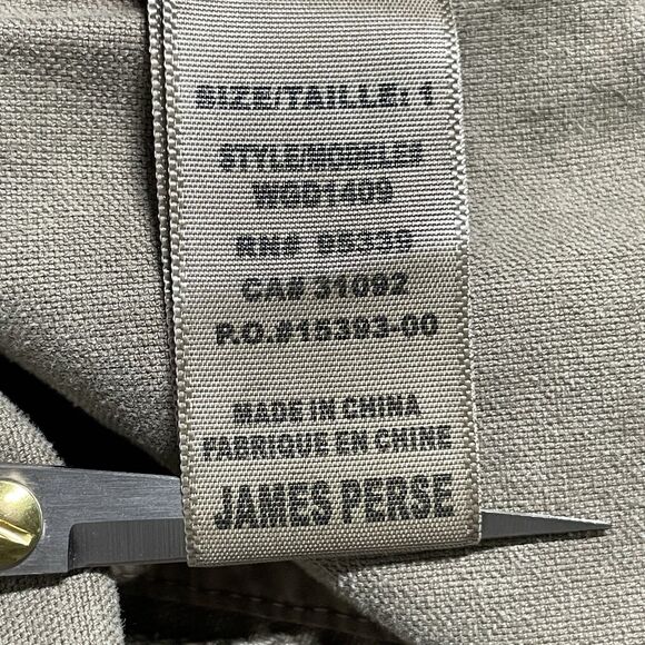 JAMES PERSE Women's Stretch Canvas Surplus Pants Size Small Green Drawstring EUC - Picture 5 of 15